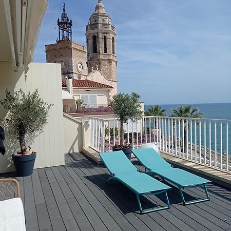 شقة Atico Con Fantasticas Vistas Al Mar Y La Iglesia سيدجيس المظهر الخارجي الصورة