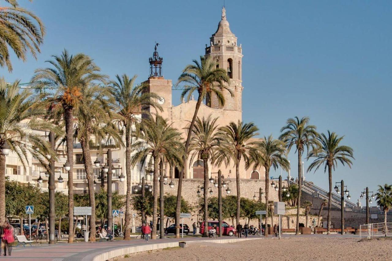 شقة Atico Con Fantasticas Vistas Al Mar Y La Iglesia سيدجيس المظهر الخارجي الصورة