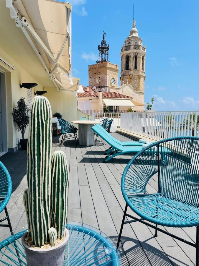 شقة Atico Con Fantasticas Vistas Al Mar Y La Iglesia سيدجيس الغرفة الصورة